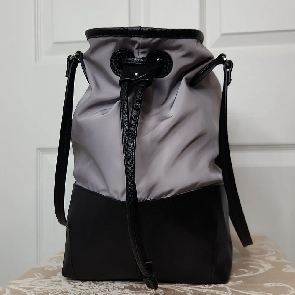 Radley London Dane Park medium tote open top nylon gray and black - Picture 5 of 16